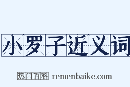 小罗子近义词是什么意思的图片